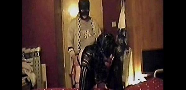 crossdressing sissy gaged blindfolded and buttfucked by a strapon dildo